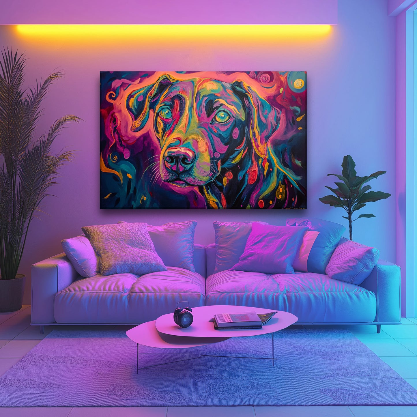 Acid Dog Canvas Print Robussi