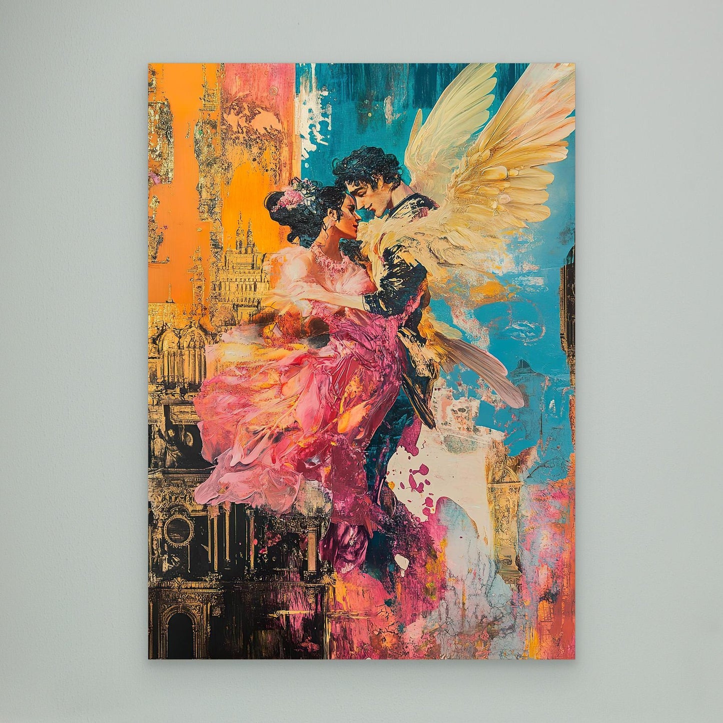 Angel in love Canvas Print Printumo