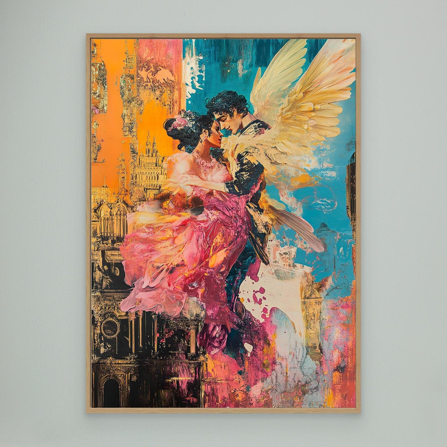 Angel in love Canvas Print Printumo