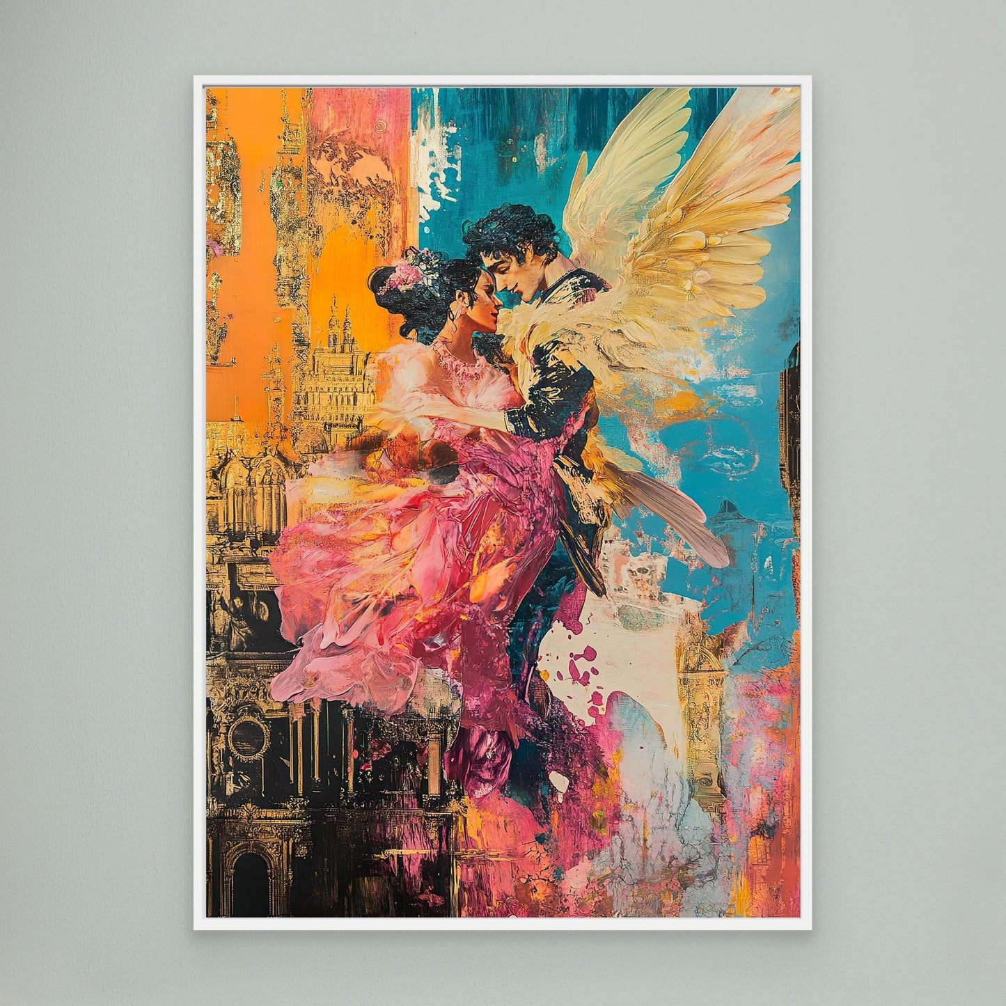 Angel in love Canvas Print Printumo