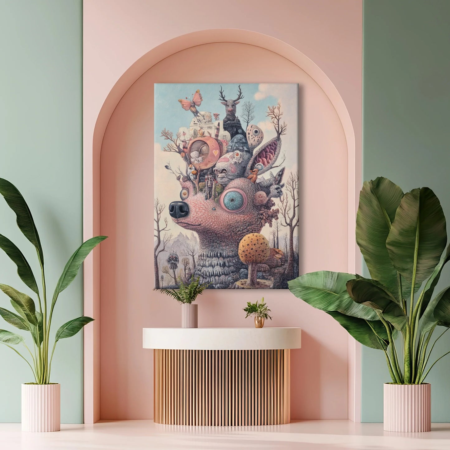 Animal Fortress Canvas Print Robussi