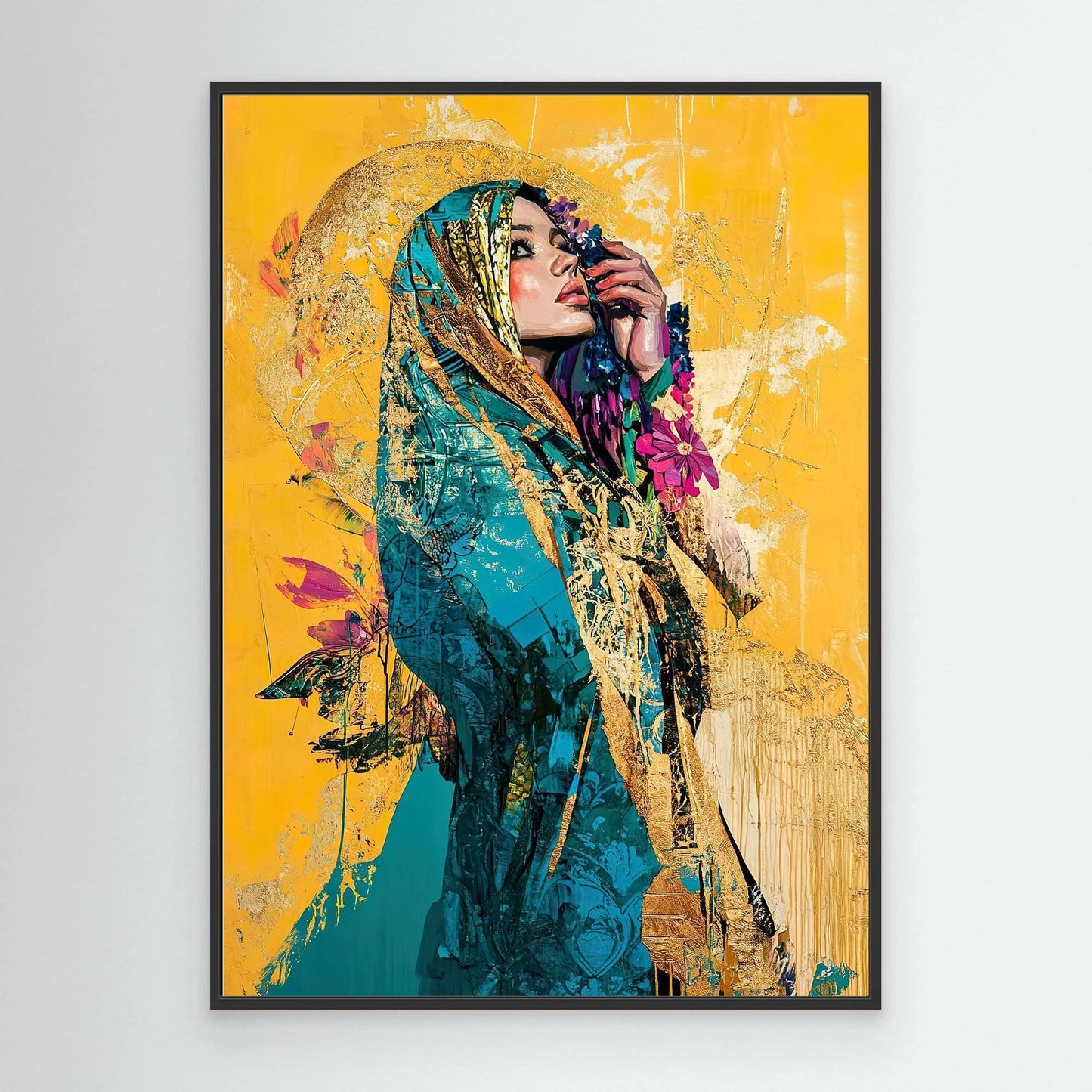 Arabic Flower Canvas Print Robussi