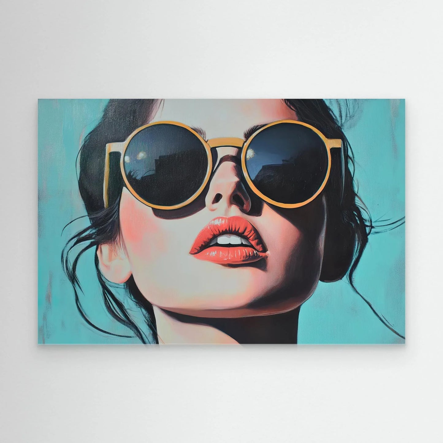 Beach Lady Canvas Print Robussi