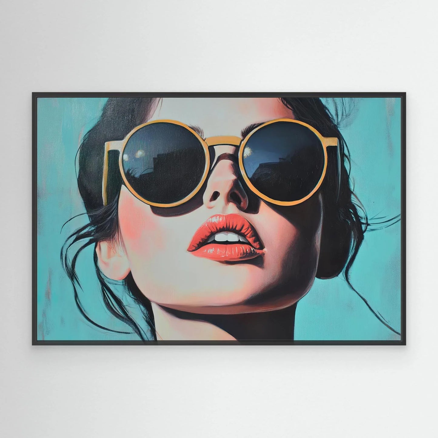 Beach Lady Canvas Print Robussi