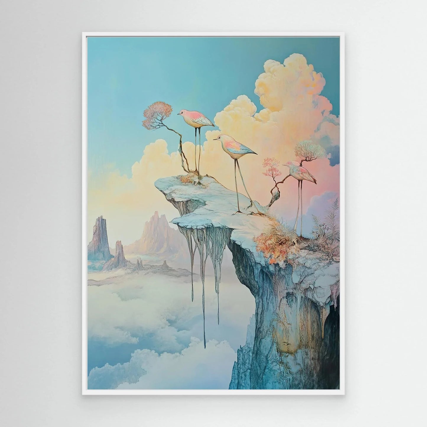 Birds of the Cliff Canvas Print Robussi