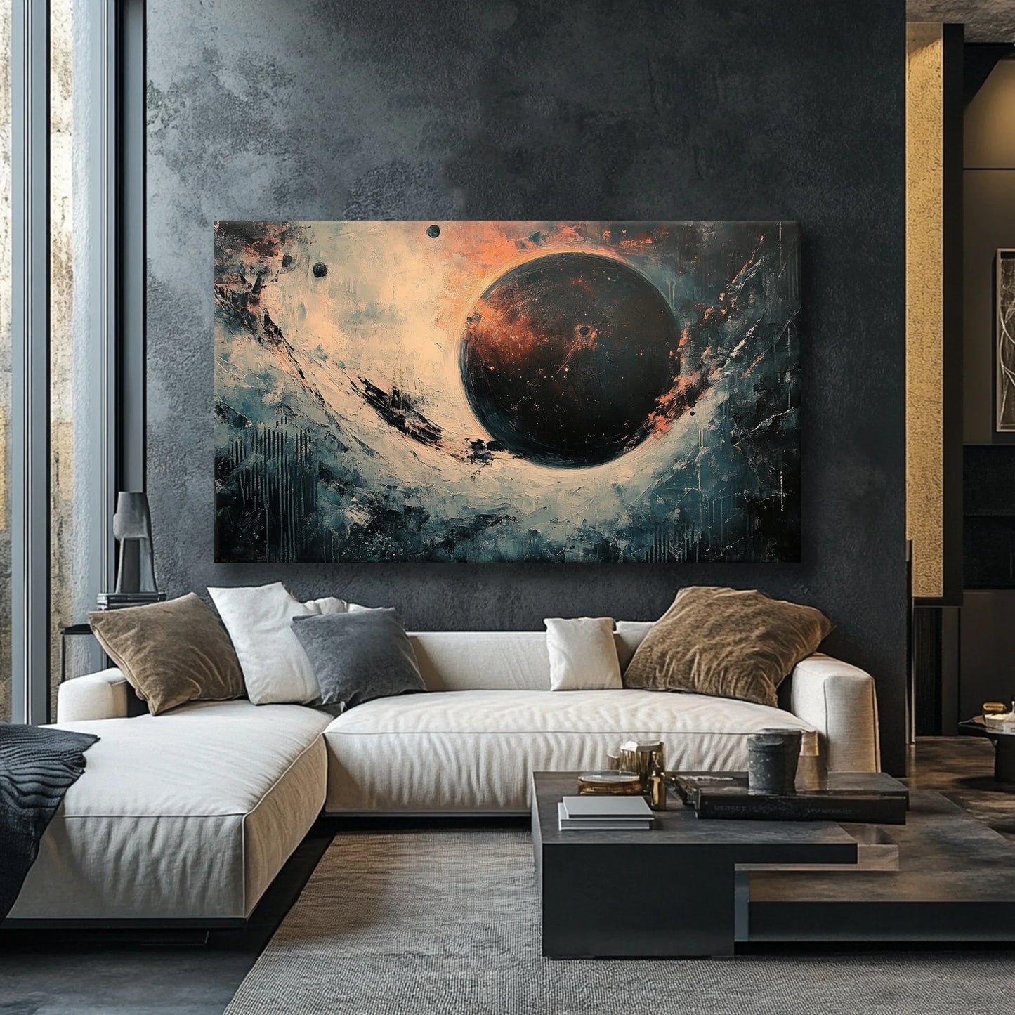 Black Hole Canvas Print Robussi