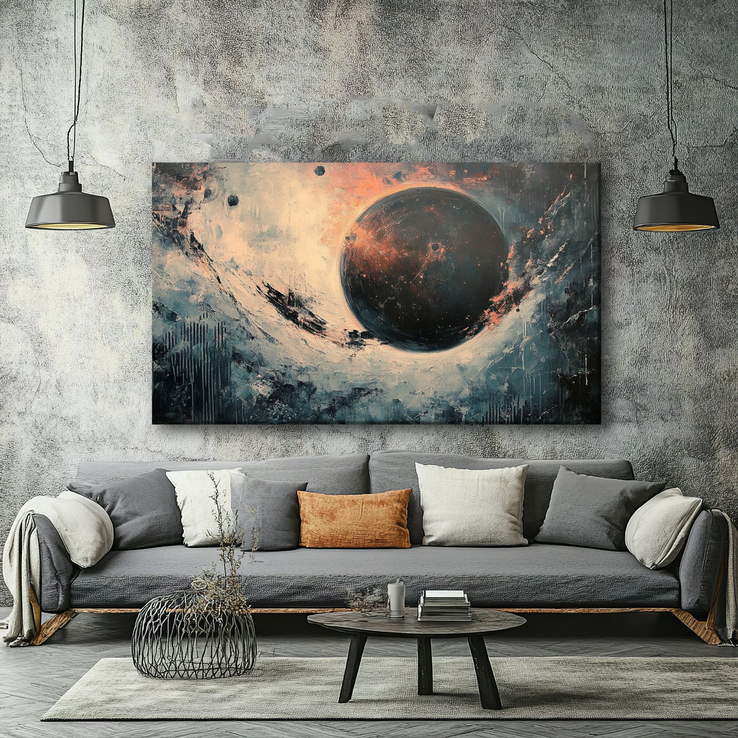 Black Hole Canvas Print Robussi