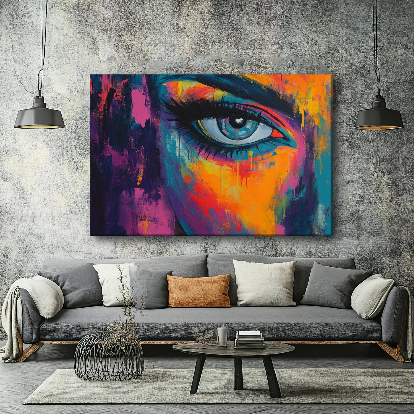 Blue Eyes Canvas Print Robussi