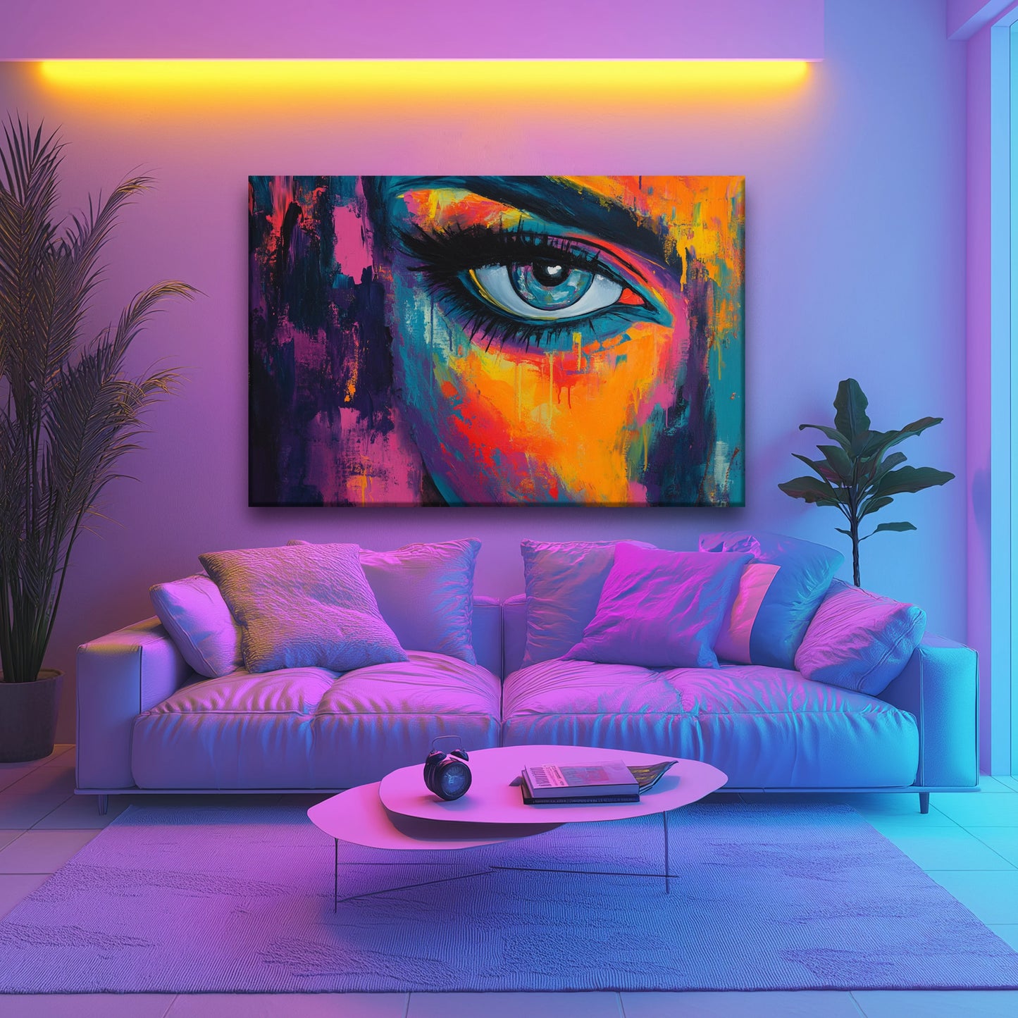 Blue Eyes Canvas Print Robussi