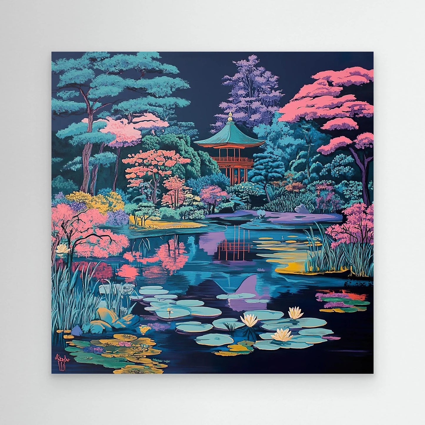 Blue Forest Canvas Print Robussi