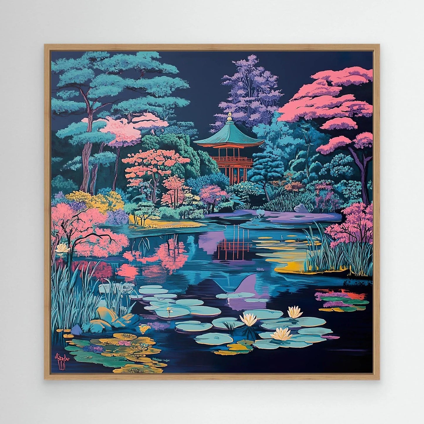 Blue Forest Canvas Print Robussi