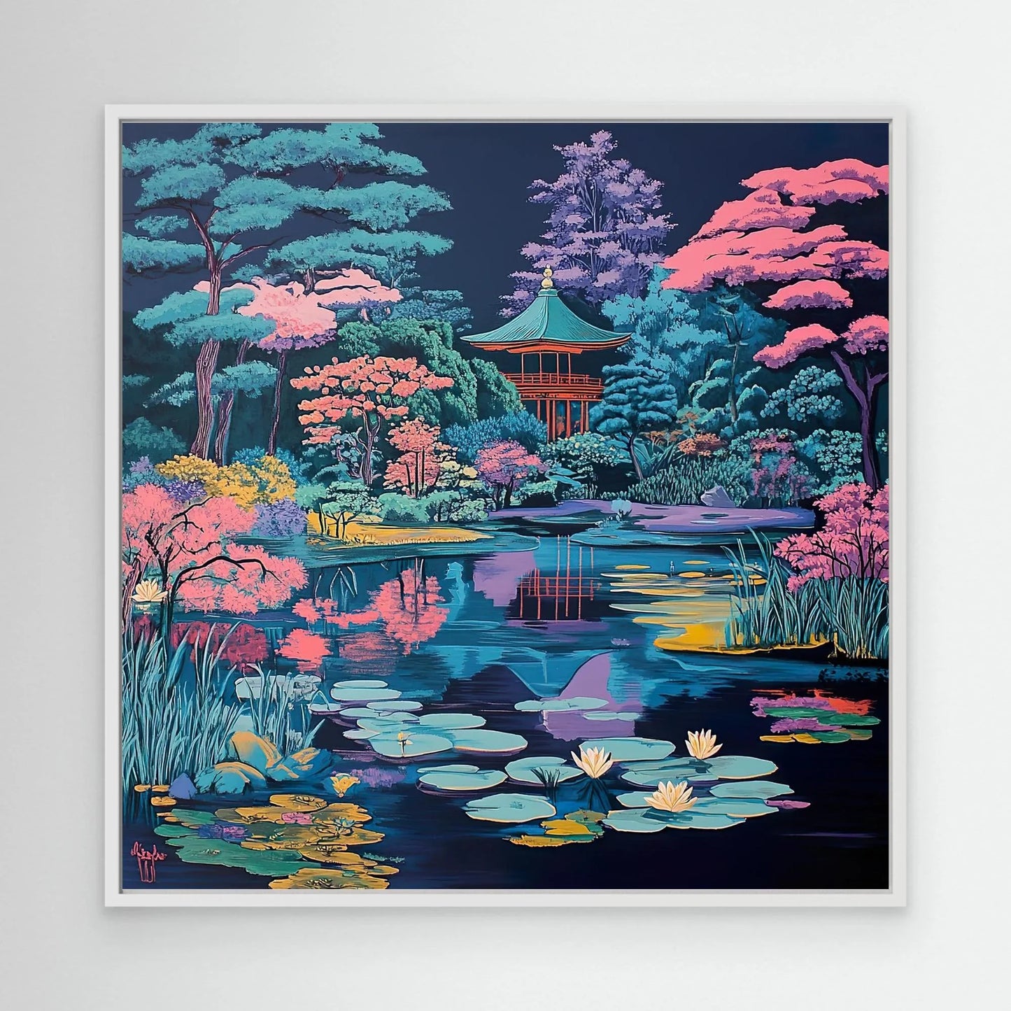 Blue Forest Canvas Print Robussi