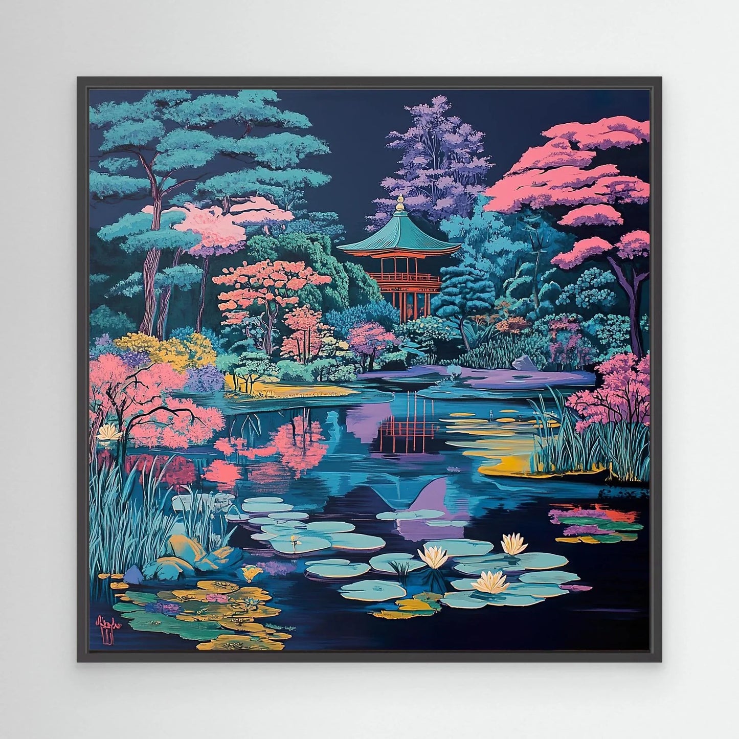 Blue Forest Canvas Print Robussi