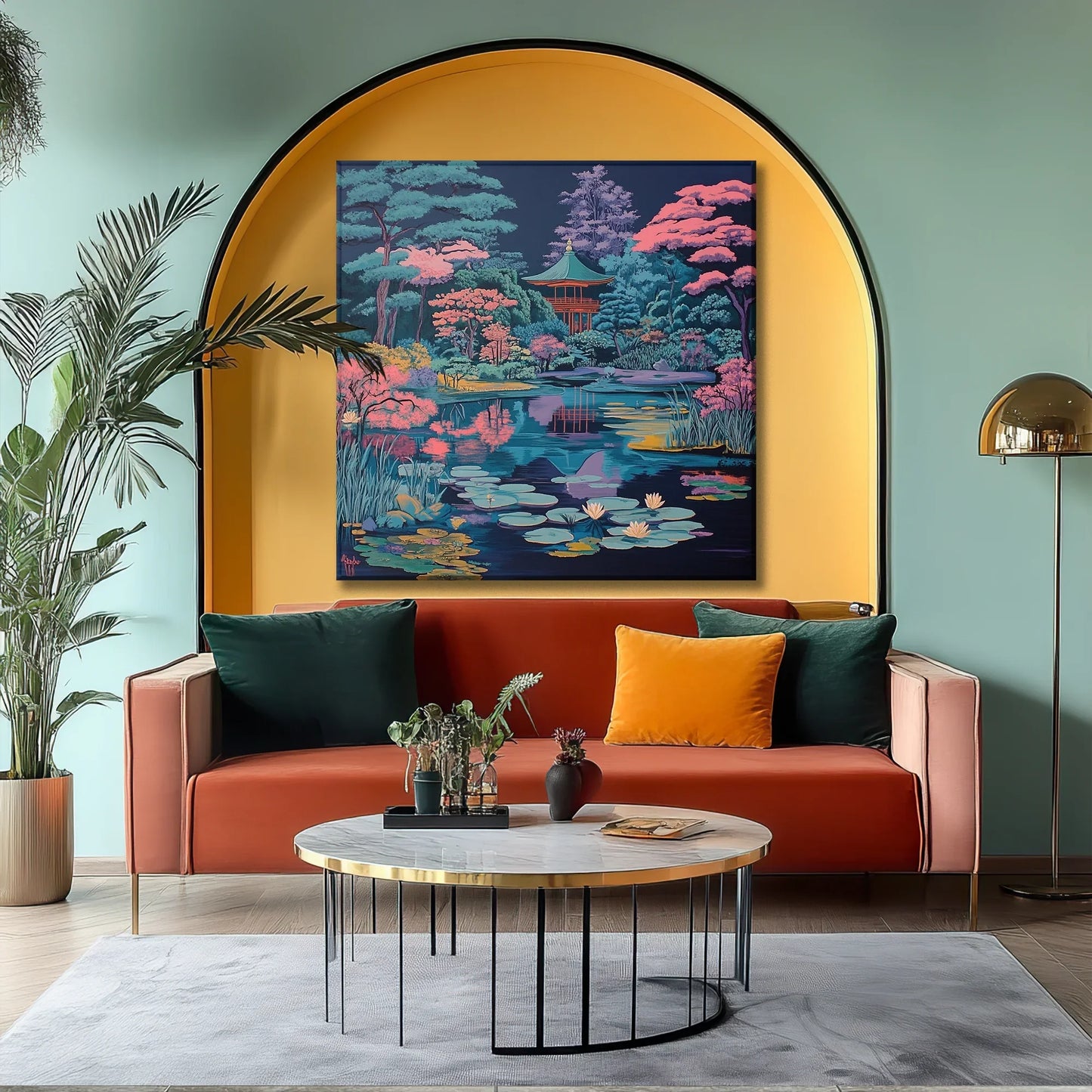 Blue Forest Canvas Print Robussi