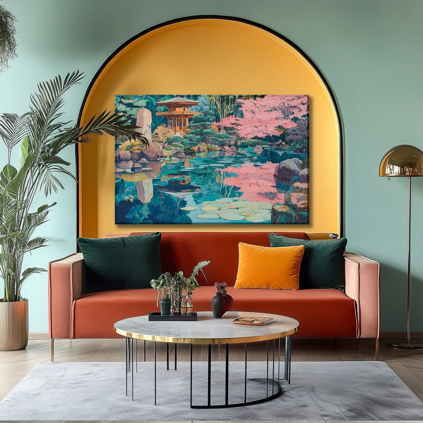 Blue Lake Canvas Print Robussi