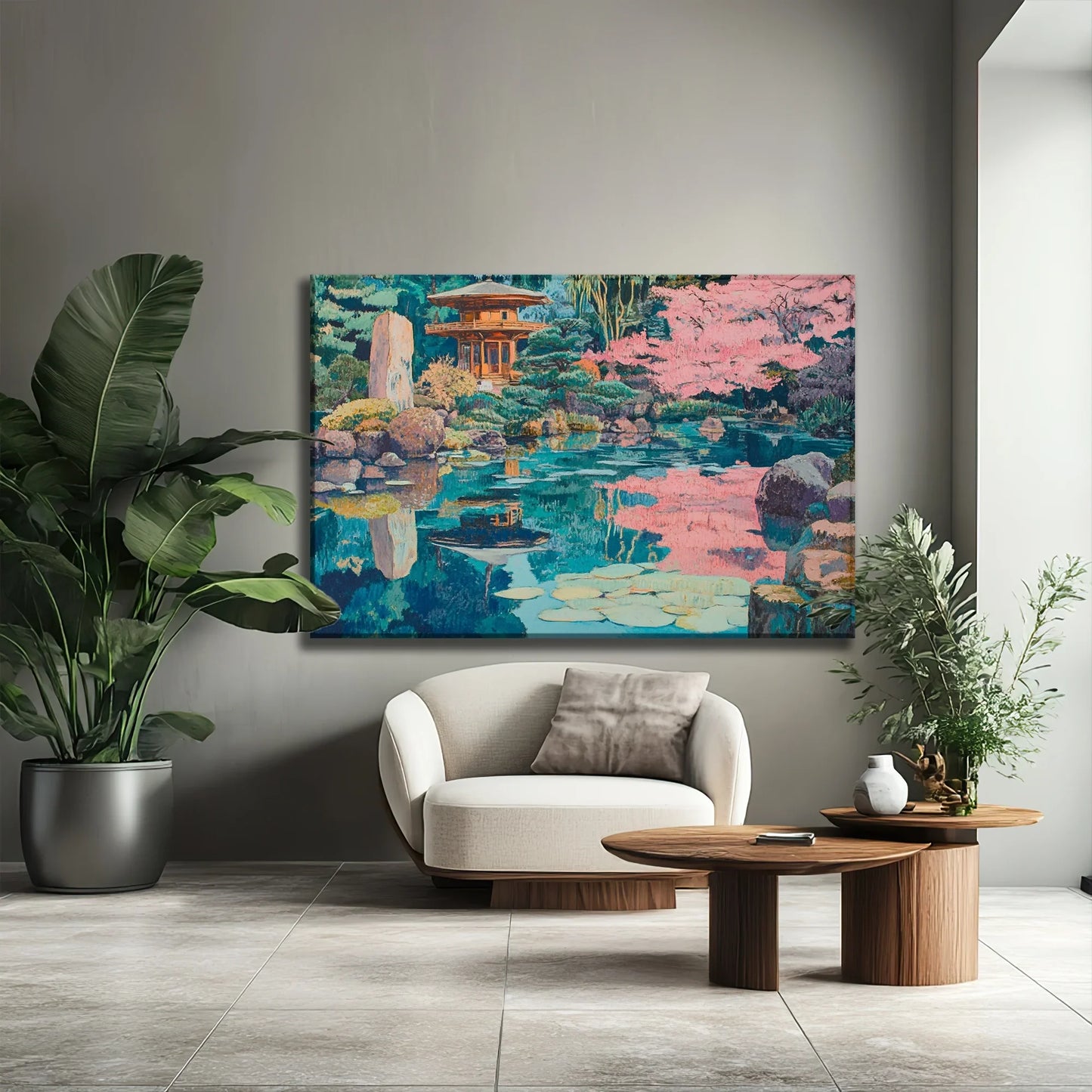 Blue Lake Canvas Print Robussi