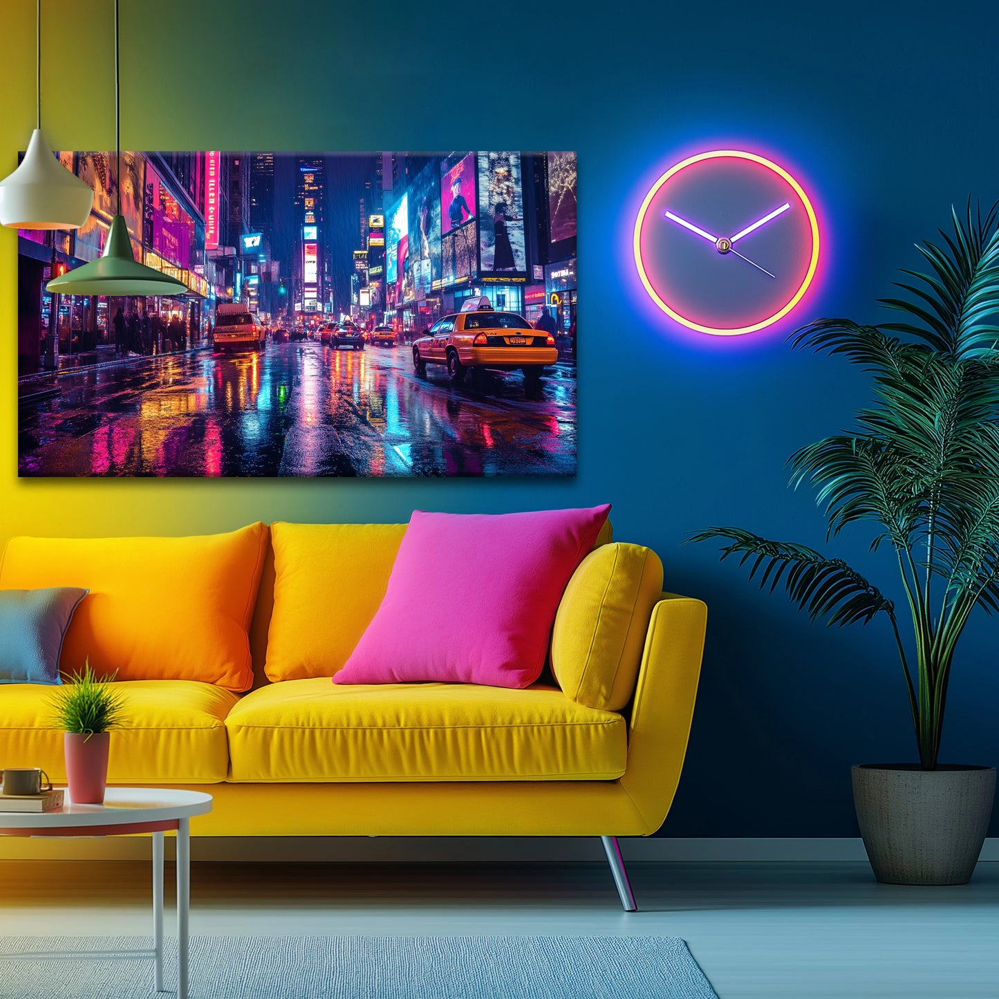 Busy City Canvas Print Robussi