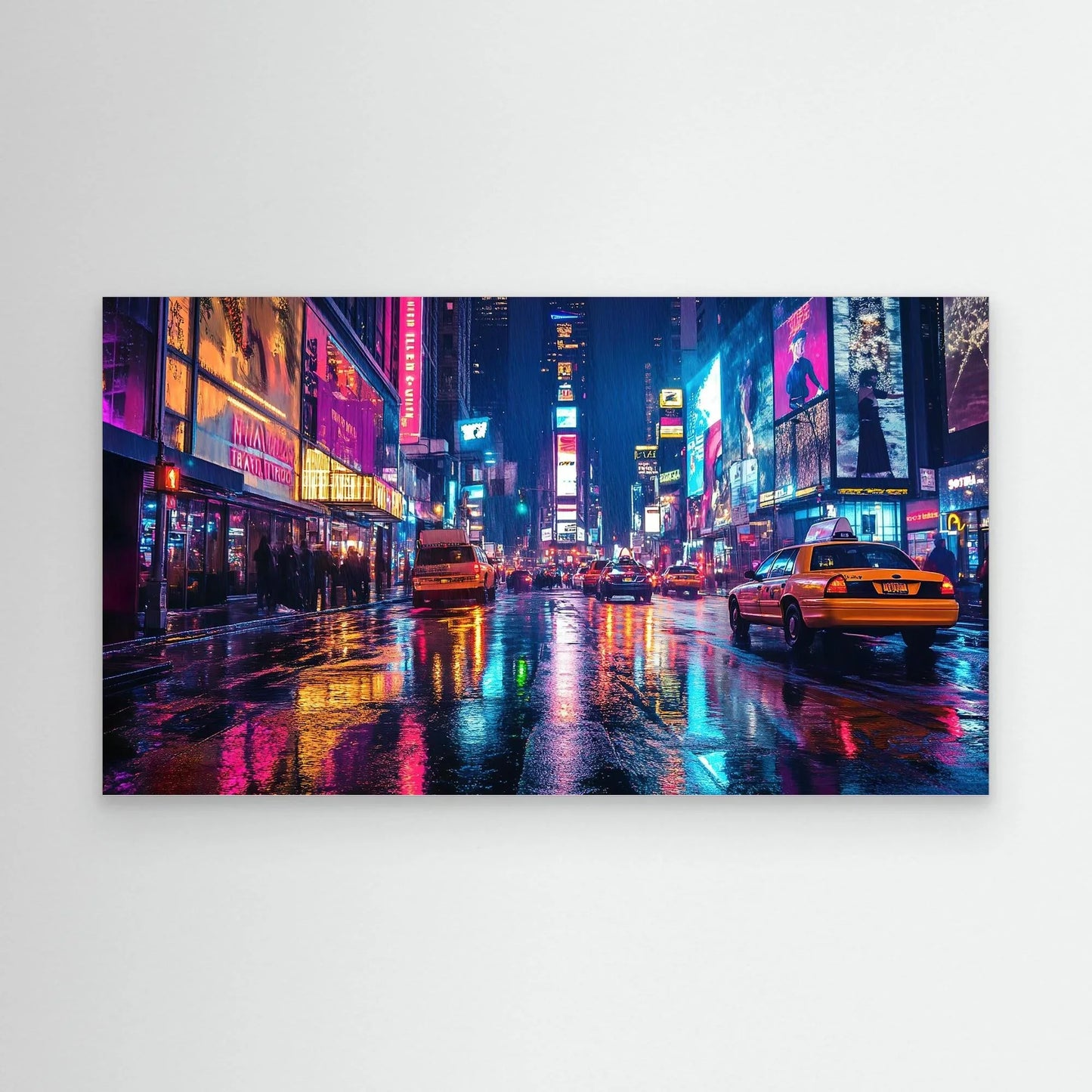 Busy City Canvas Print Robussi