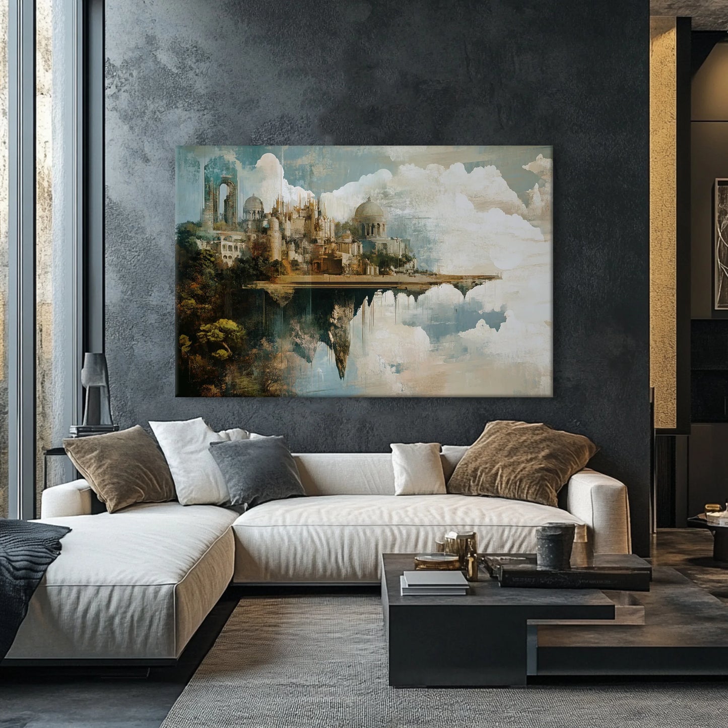 City of the Skies Canvas Print Robussi
