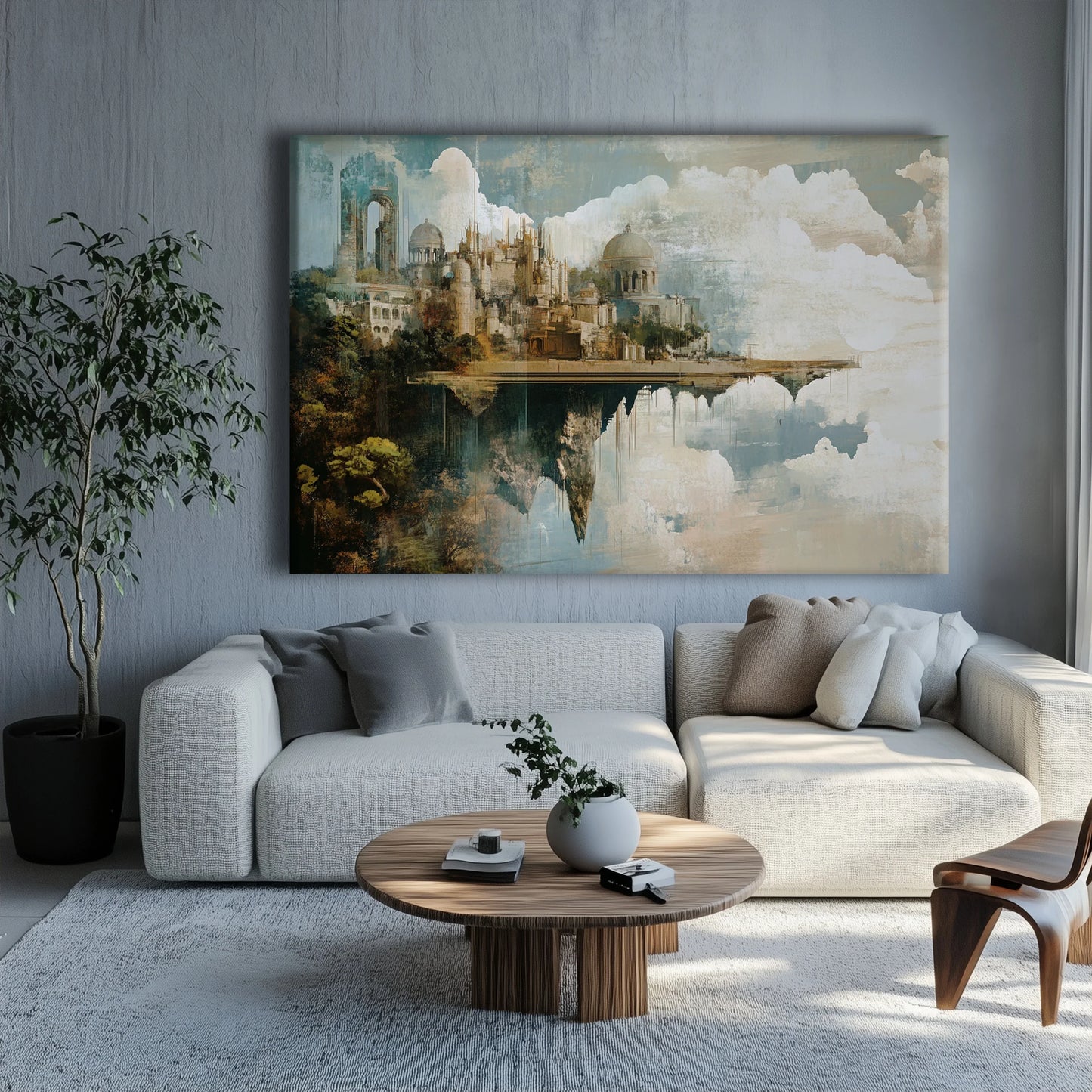 City of the Skies Canvas Print Robussi