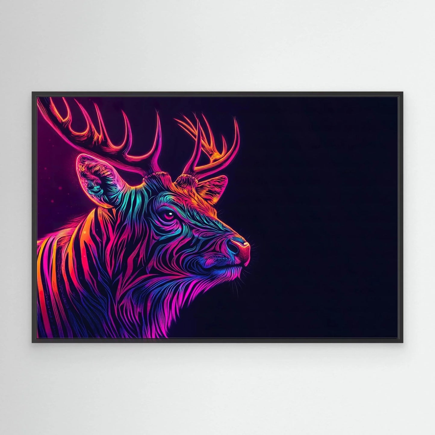 Colour Deer Canvas Print Robussi