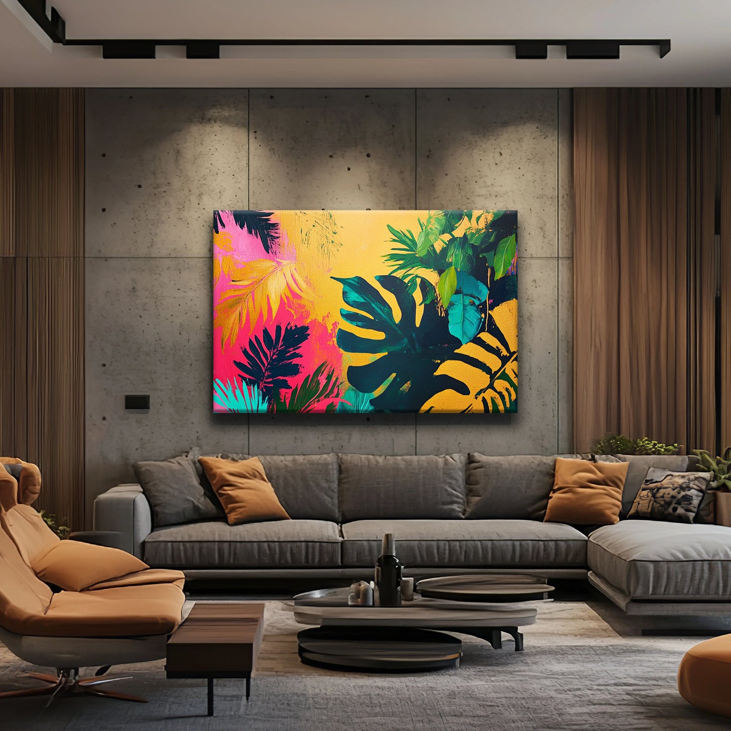Colour Jungle Canvas Print Robussi