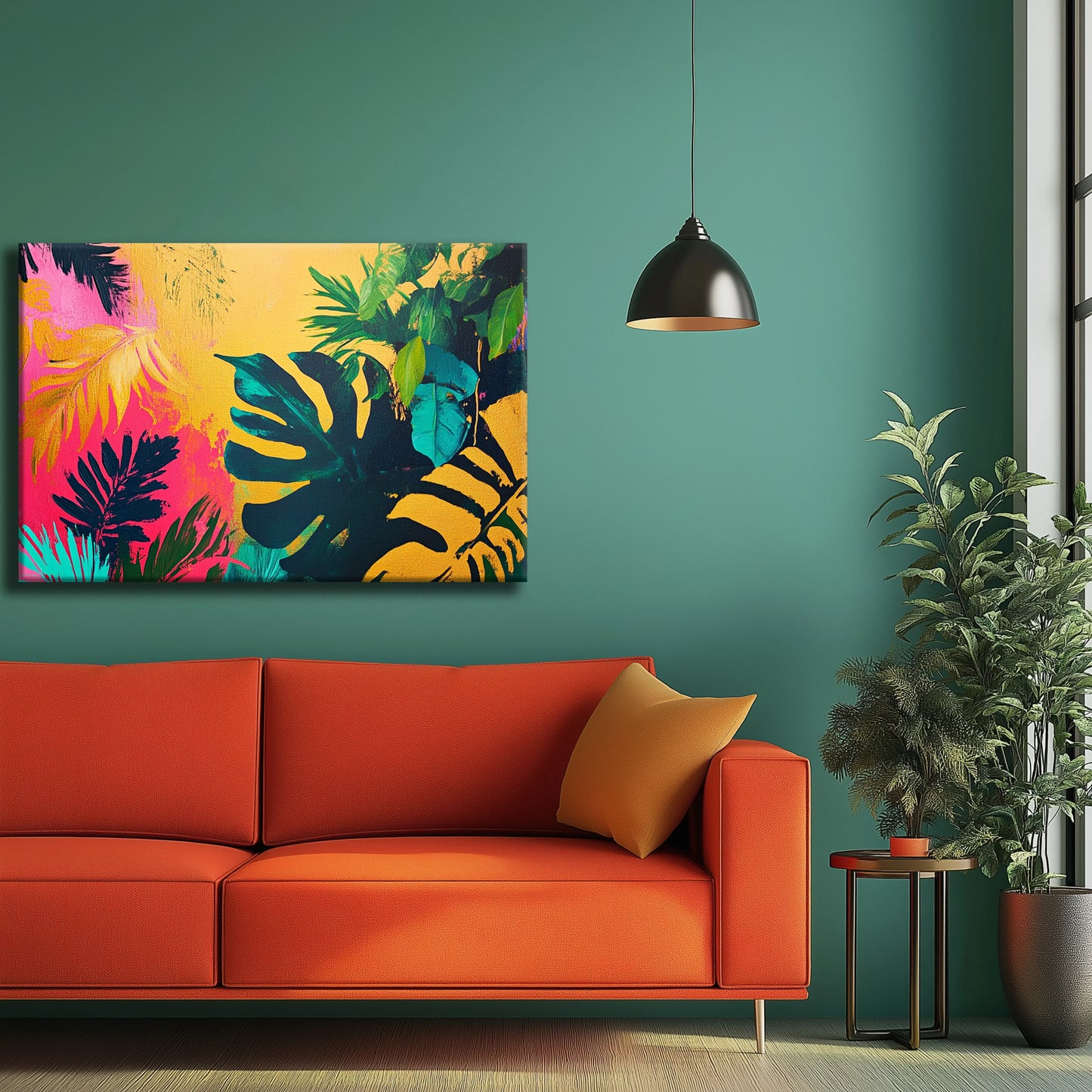 Colour Jungle Canvas Print Robussi