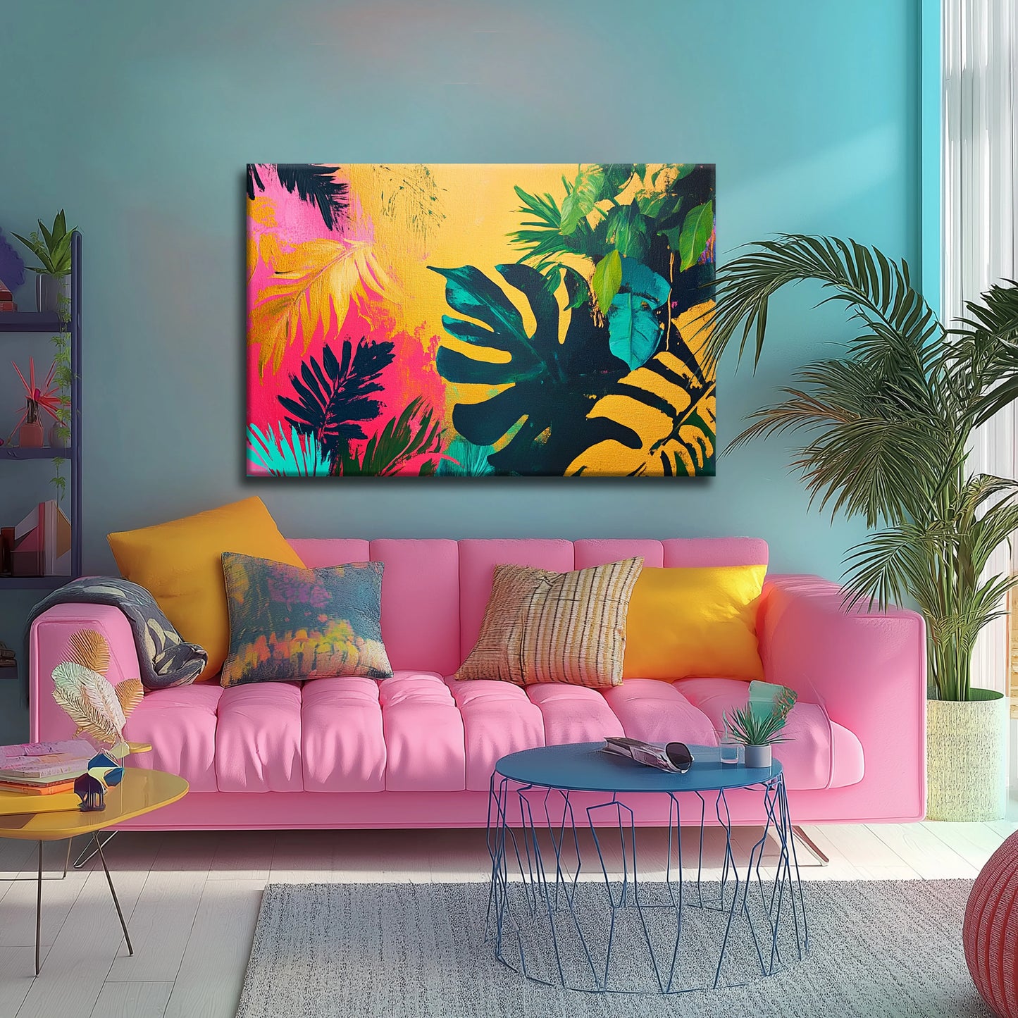 Colour Jungle Canvas Print Robussi