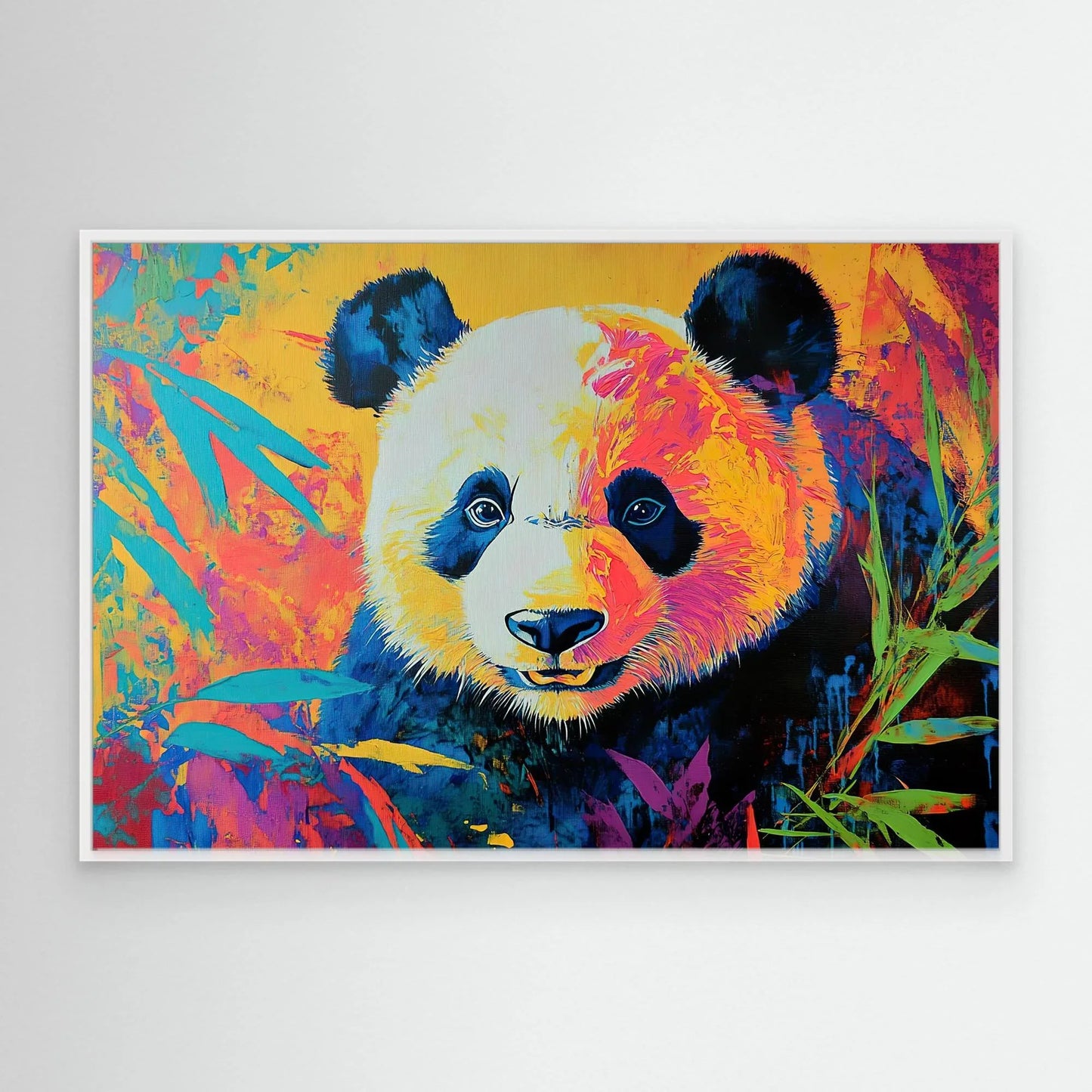 Colour Panda Canvas Print Robussi