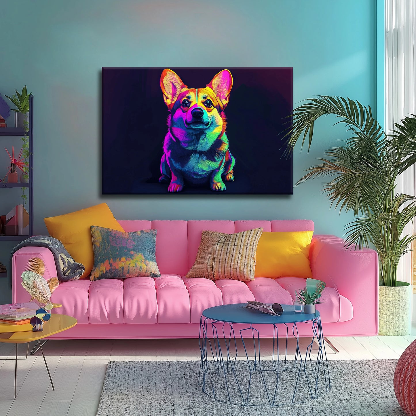 Corgi on the Spot Canvas Print Robussi