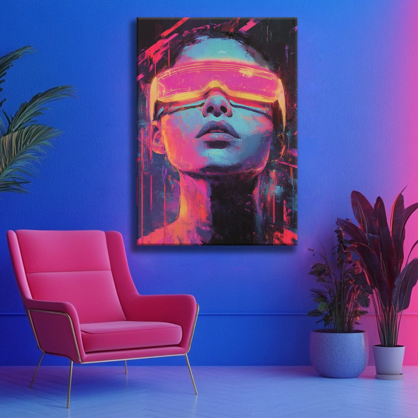 Cyberpunk Canvas Print Robussi