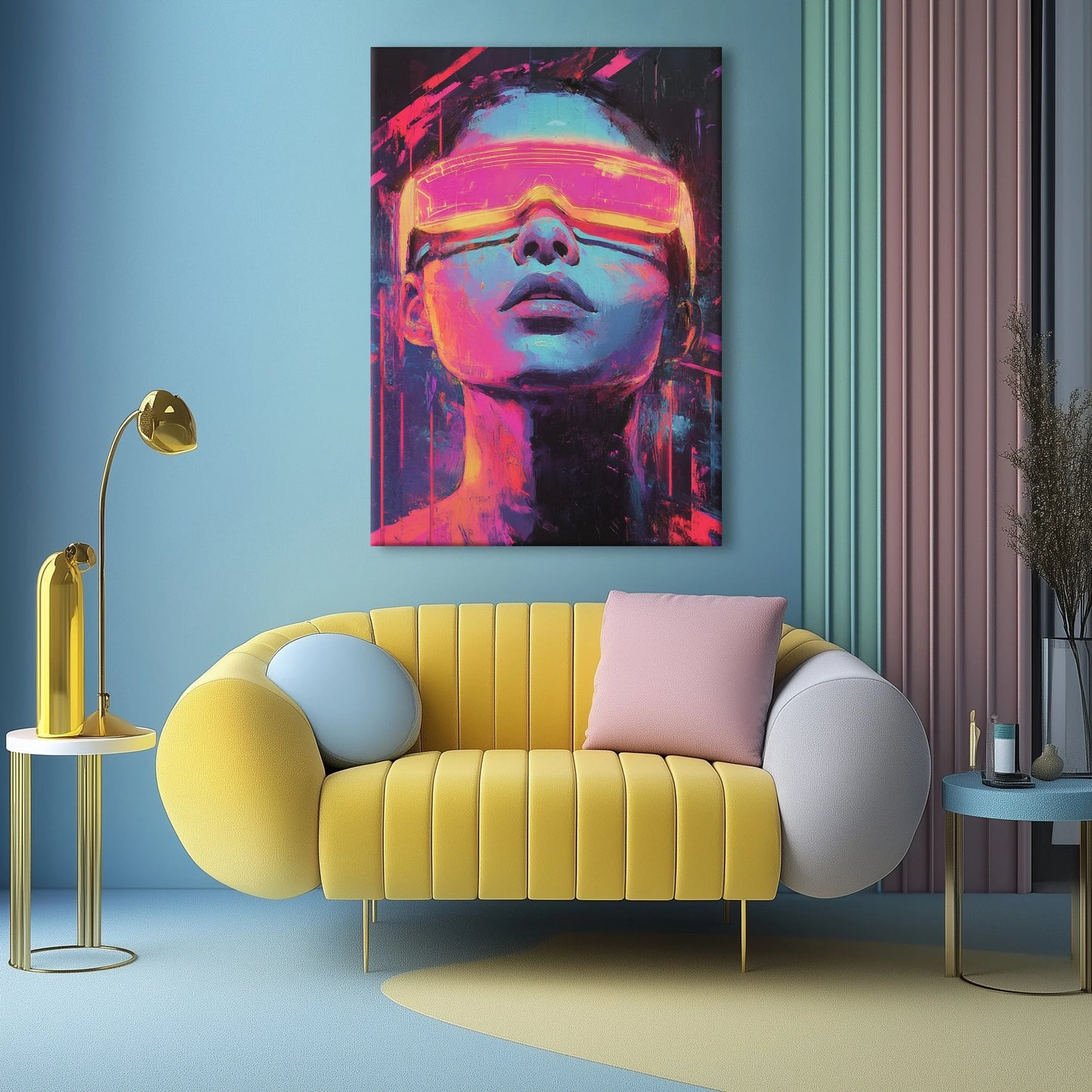 Cyberpunk Canvas Print Robussi