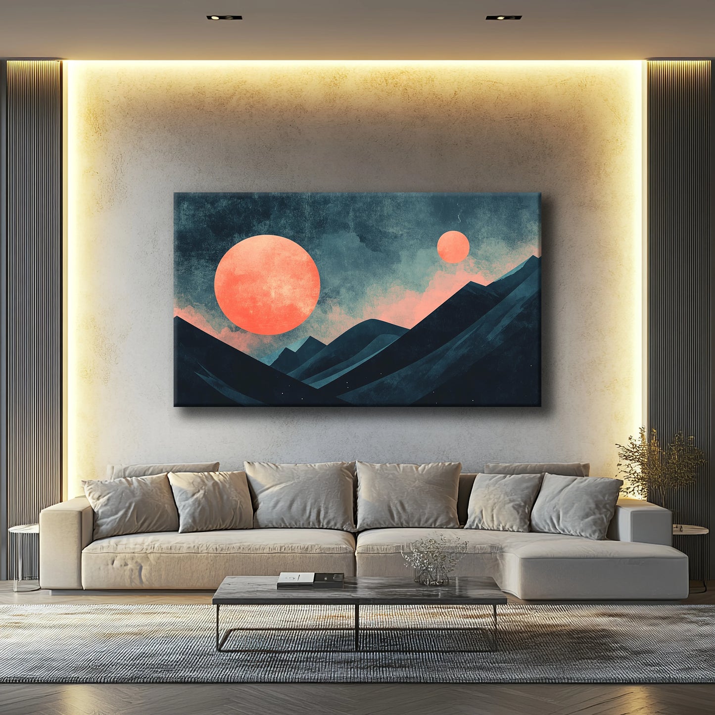 Dark Moon Canvas Print Robussi