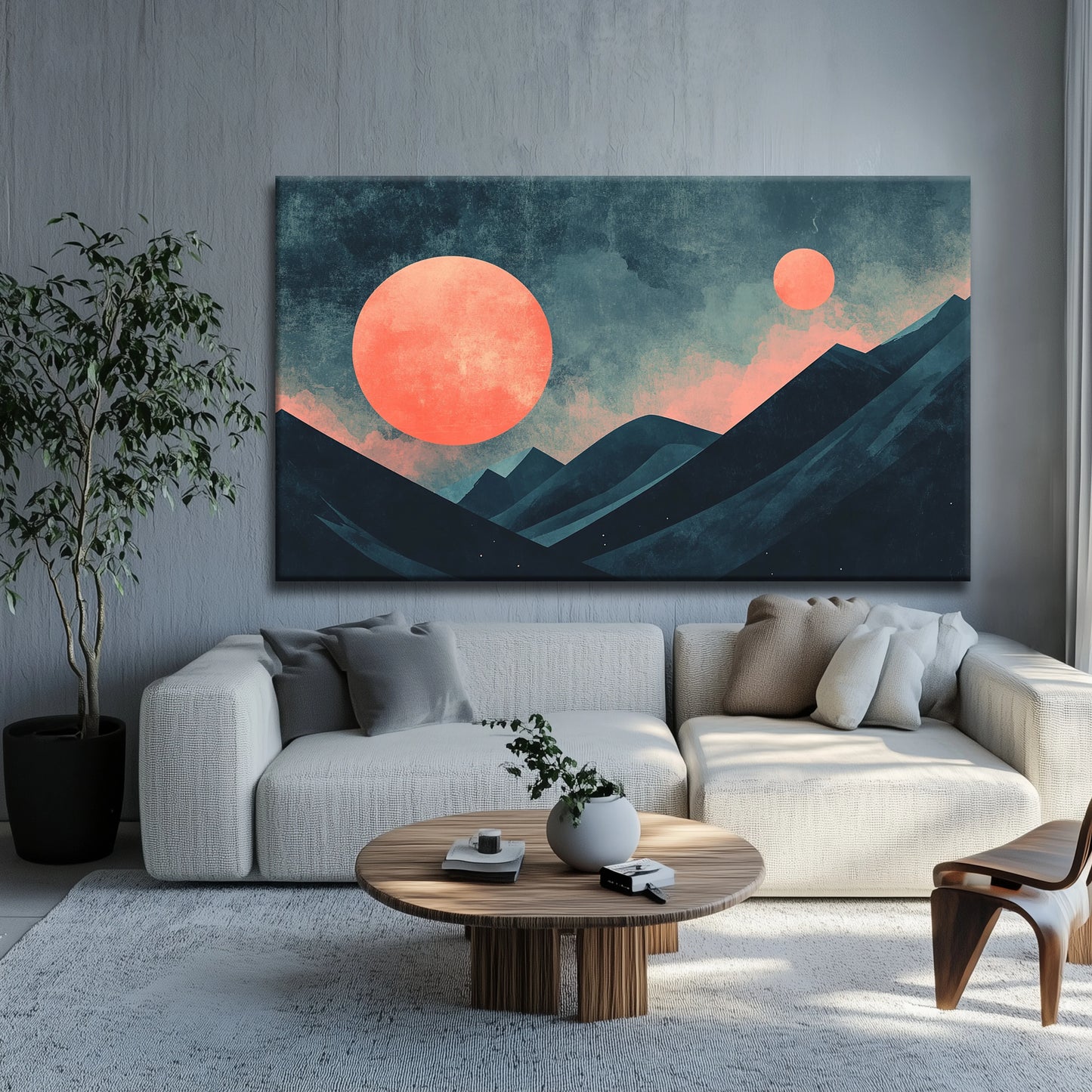 Dark Moon Canvas Print Robussi