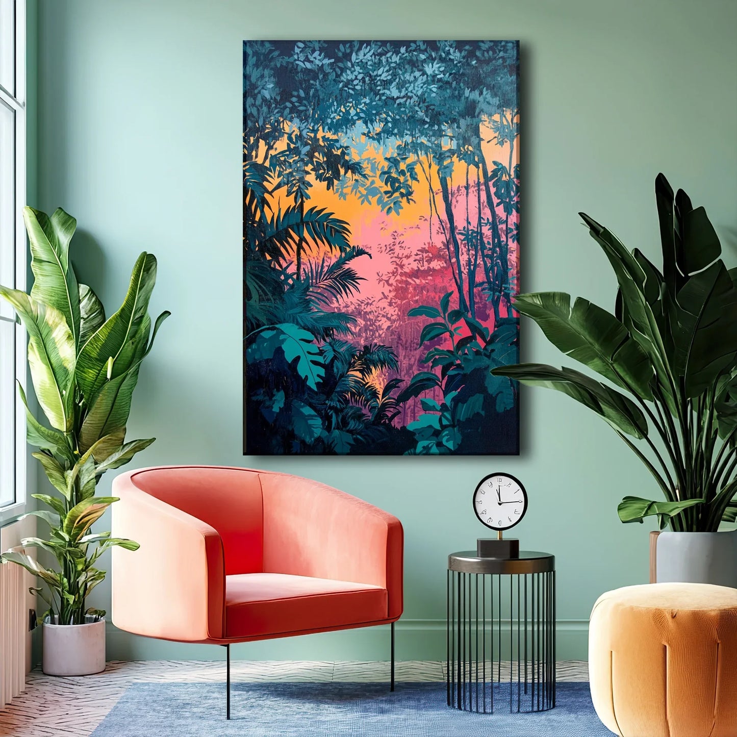 Dawn in the Jungle Canvas Print Robussi