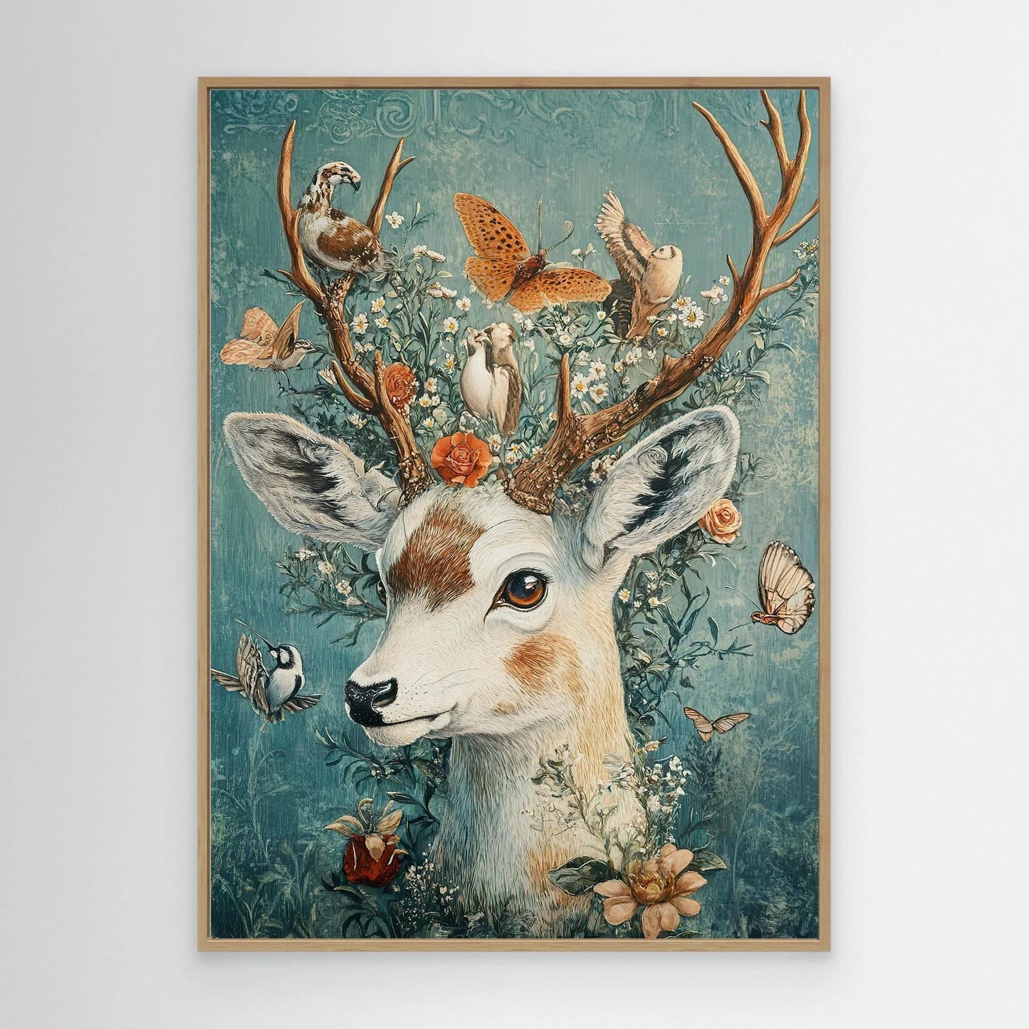 Deer Mother Canvas Print Robussi