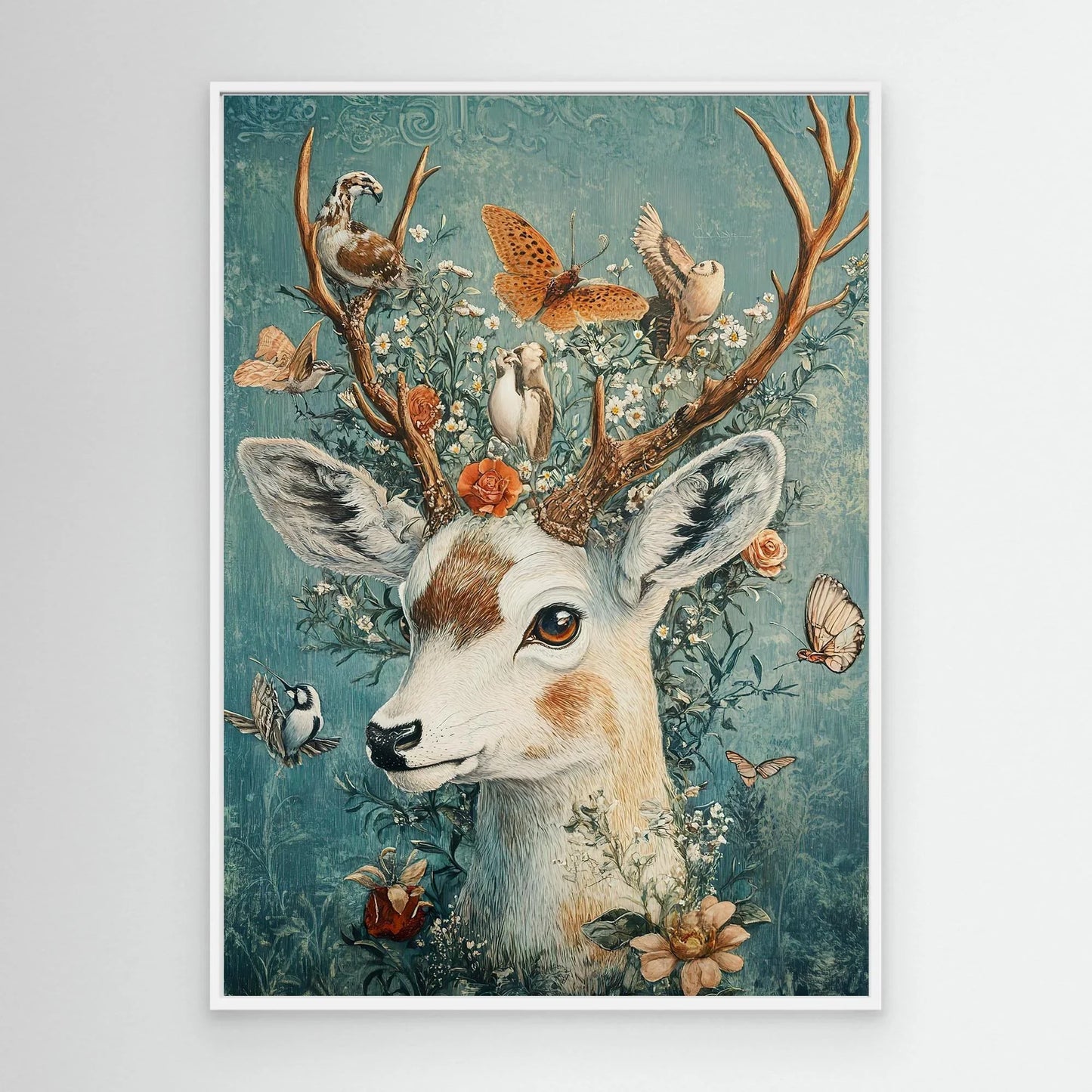 Deer Mother Canvas Print Robussi