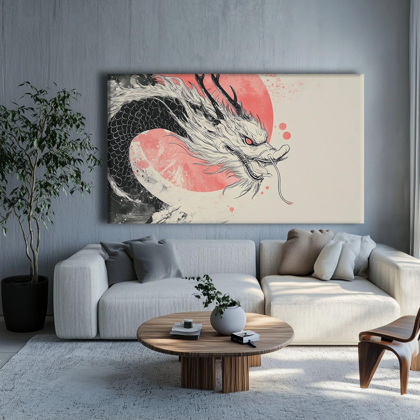 Dragon of the Sun Canvas Print Robussi