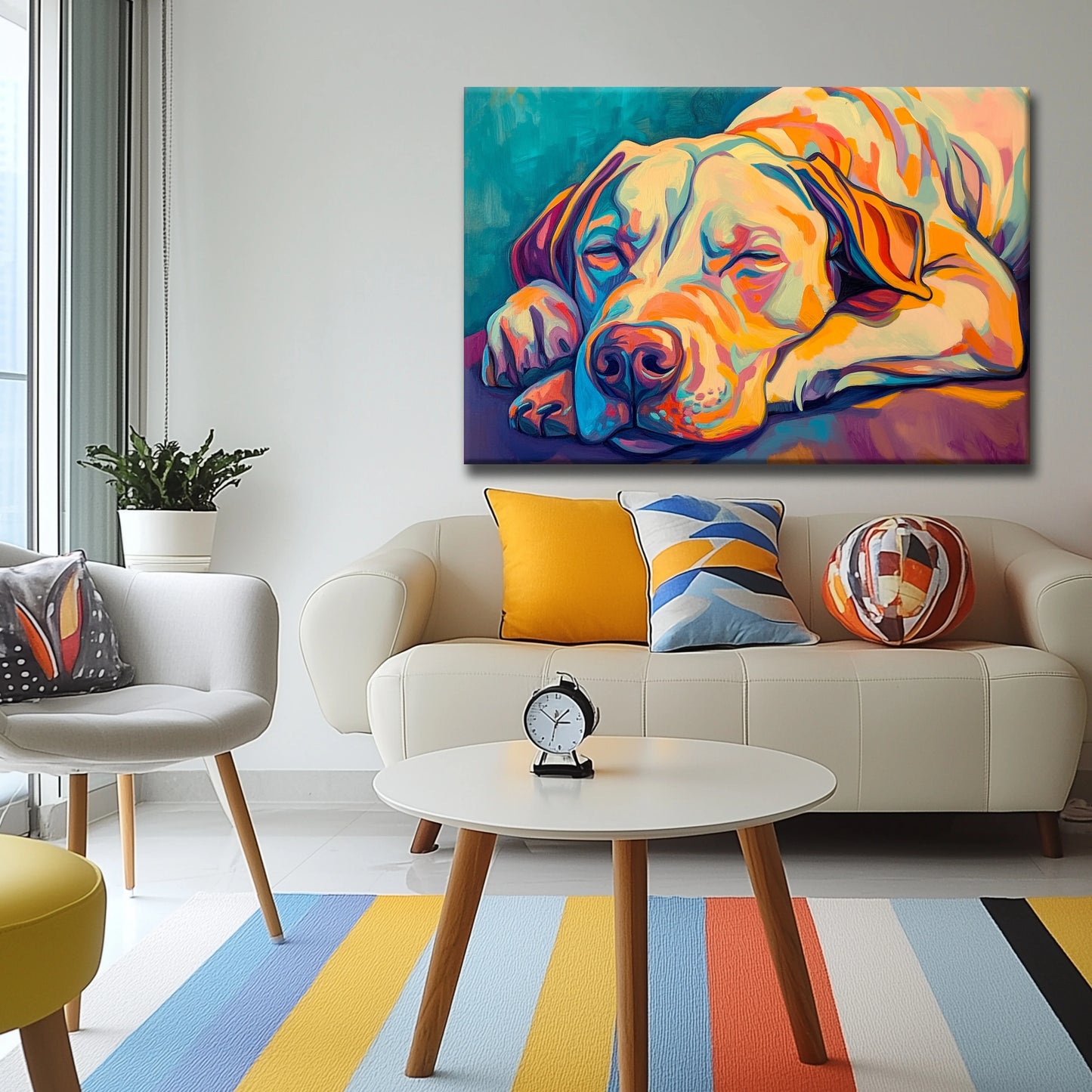 Dreaming Dog Canvas Print Robussi