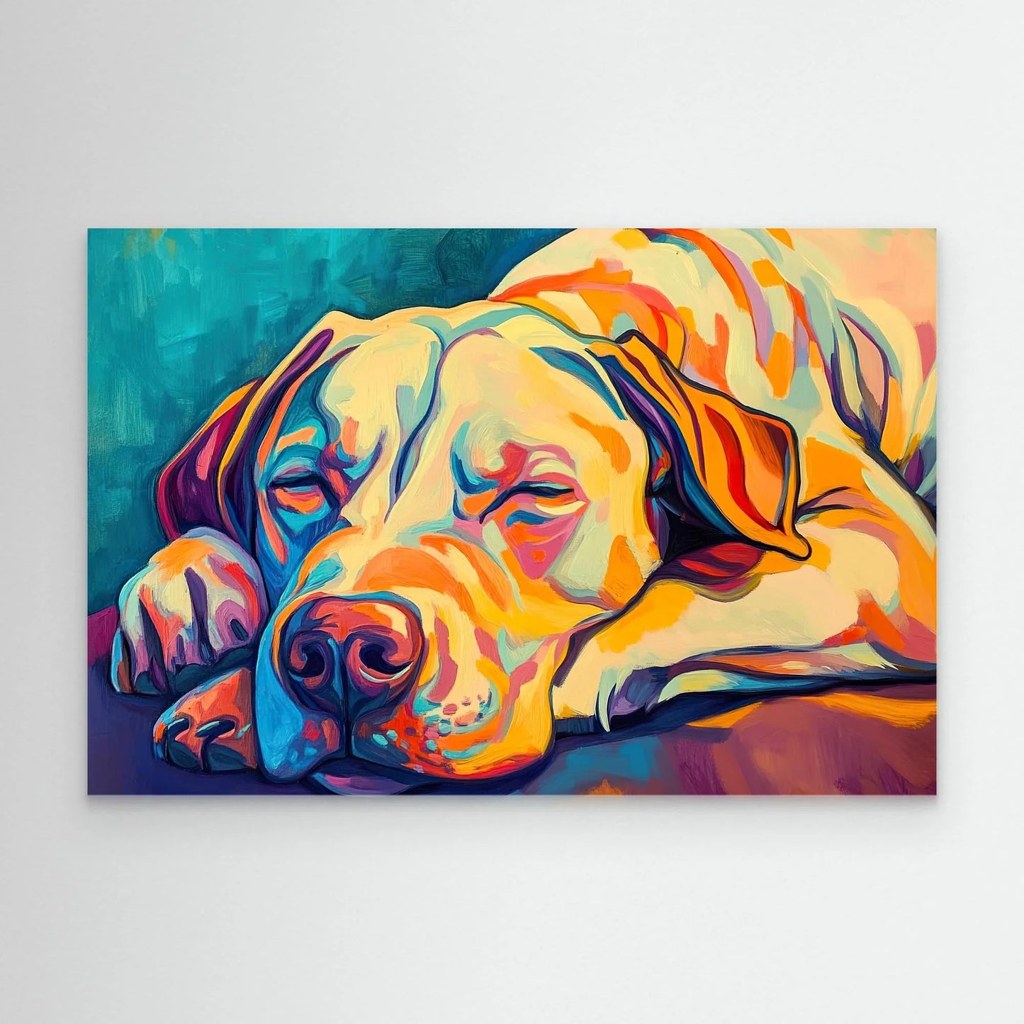 Dreaming Dog Canvas Print Robussi