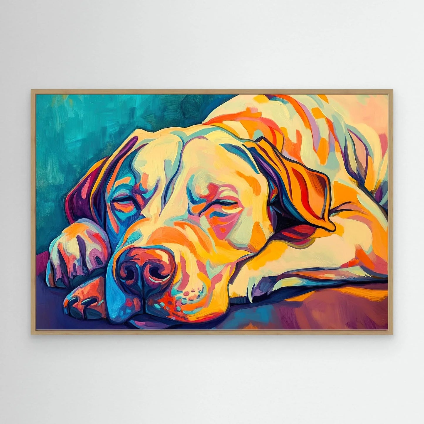 Dreaming Dog Canvas Print Robussi