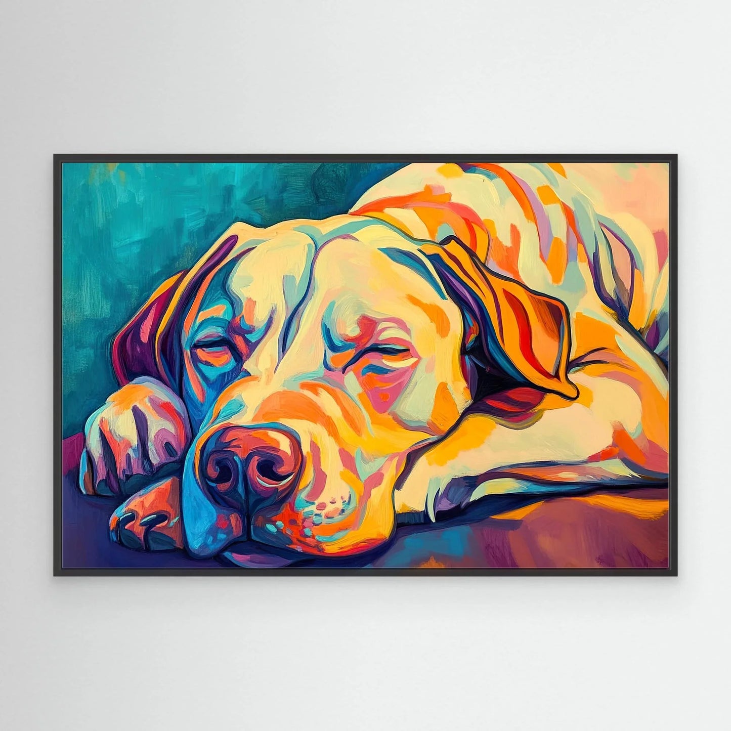Dreaming Dog Canvas Print Robussi