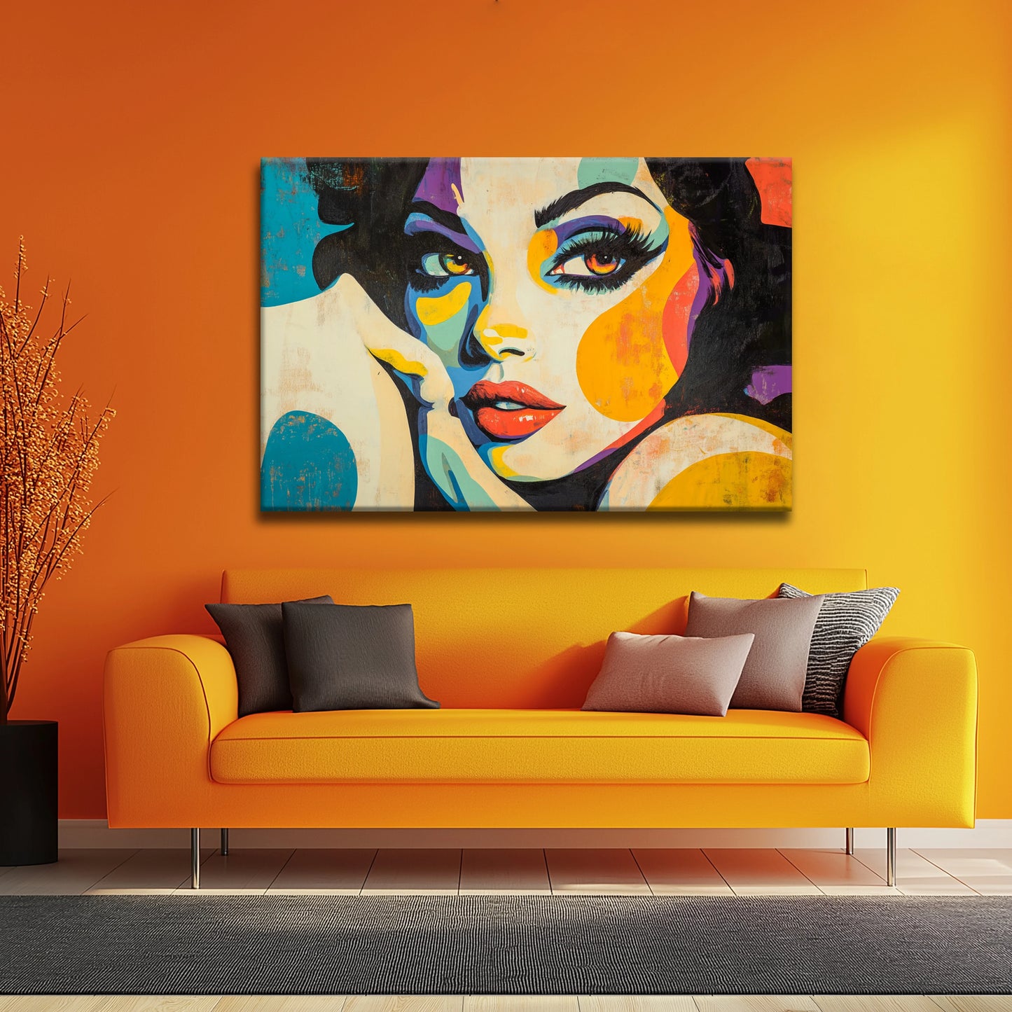 Eyes of Beauty Canvas Print Robussi