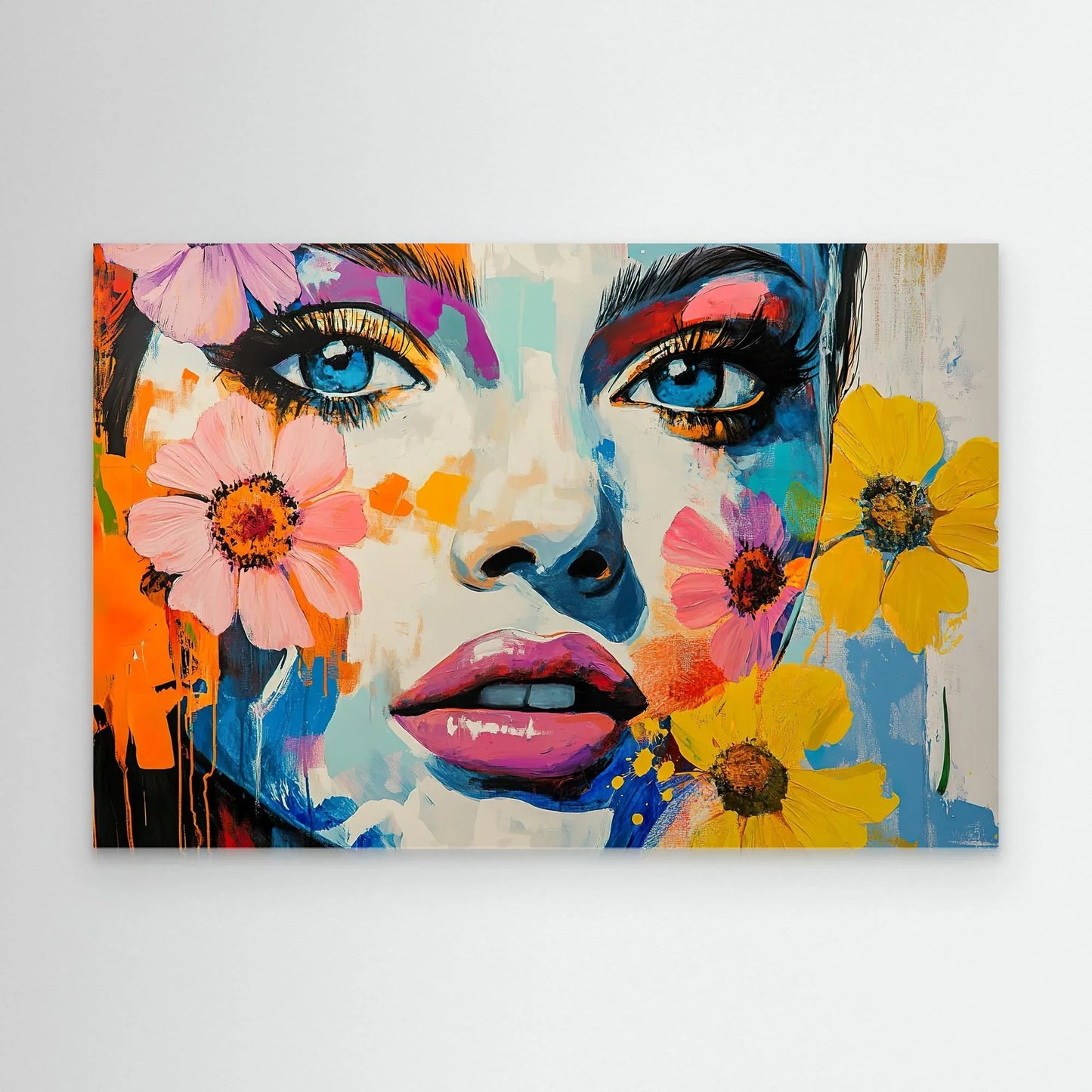 Flower Lady Canvas Print Robussi