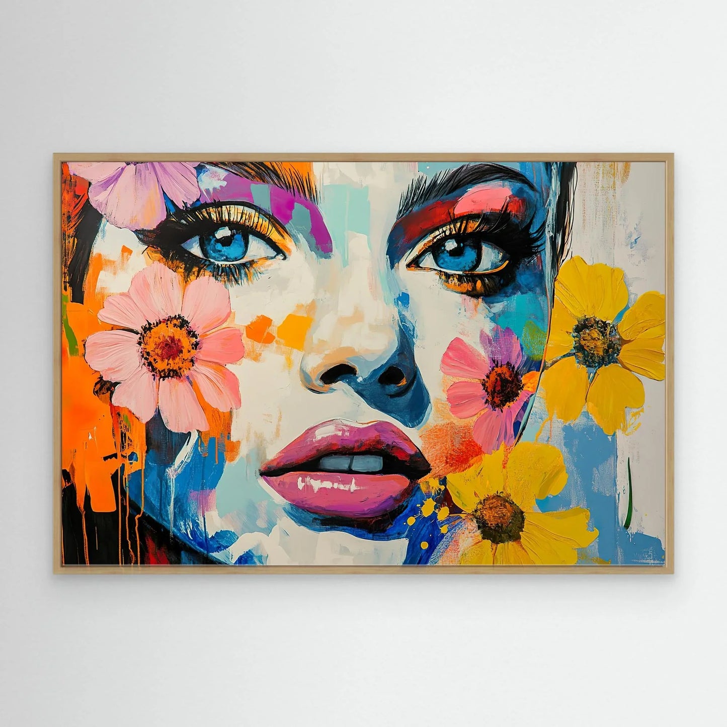 Flower Lady Canvas Print Robussi