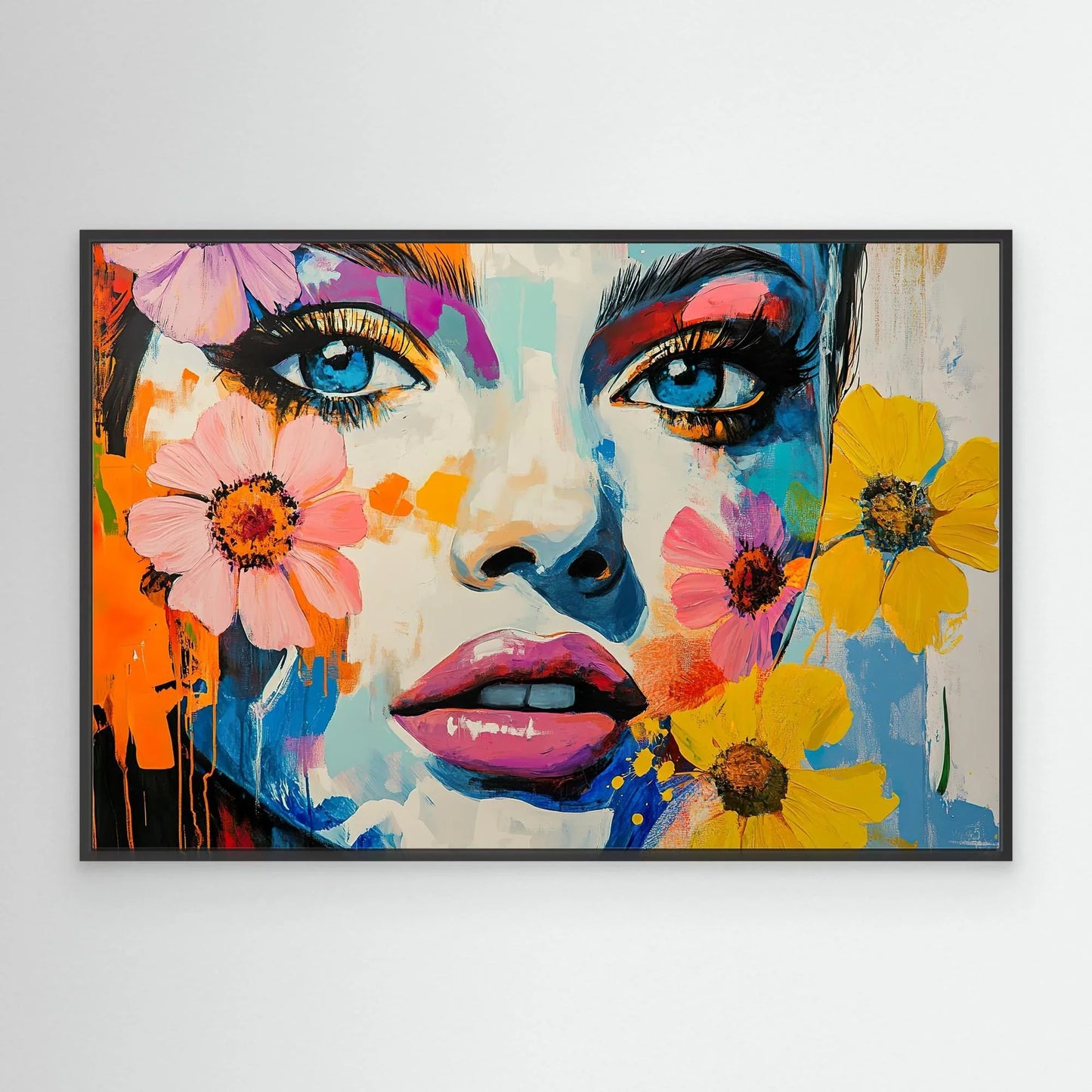 Flower Lady Canvas Print Robussi