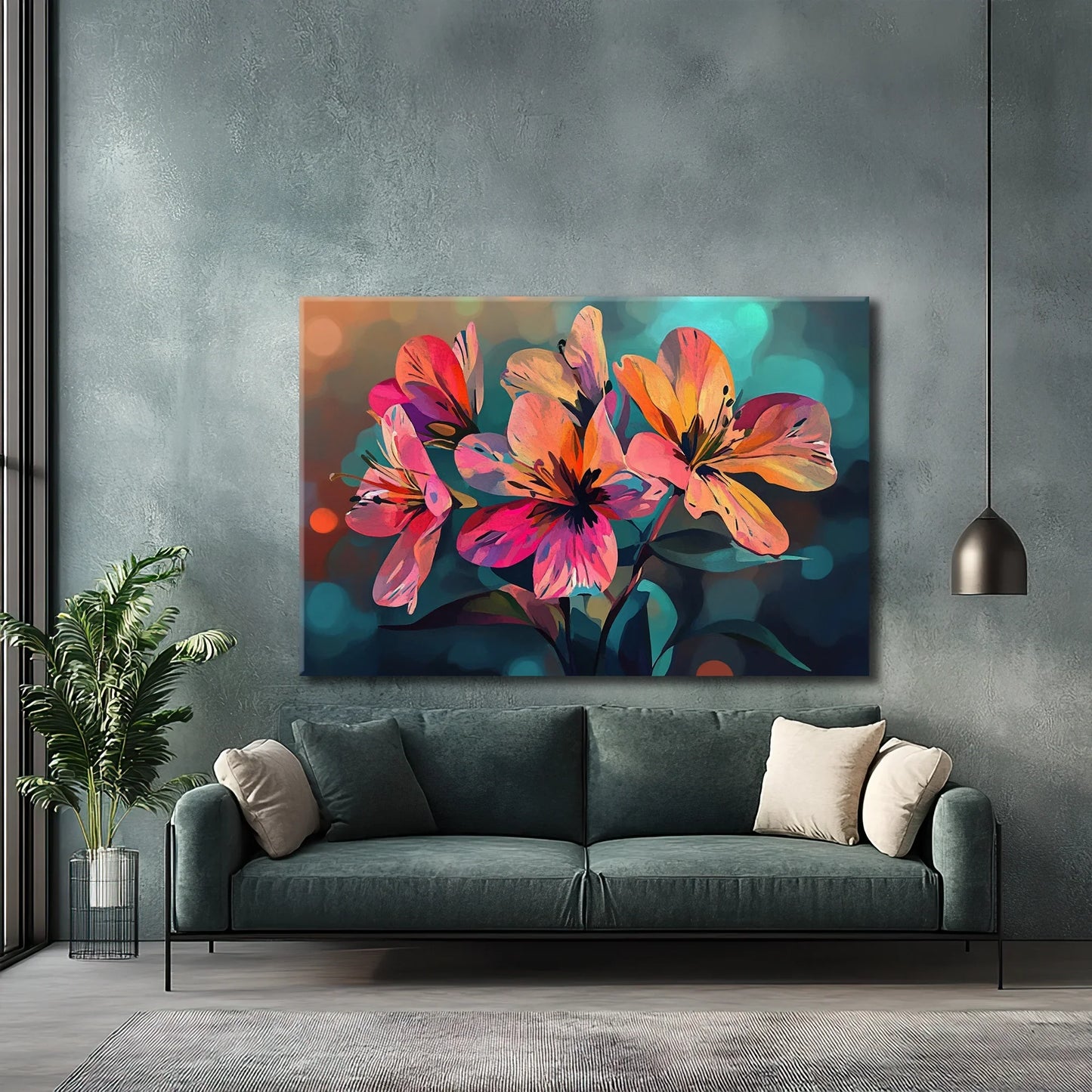 Flowers in the Sky Canvas Print Robussi