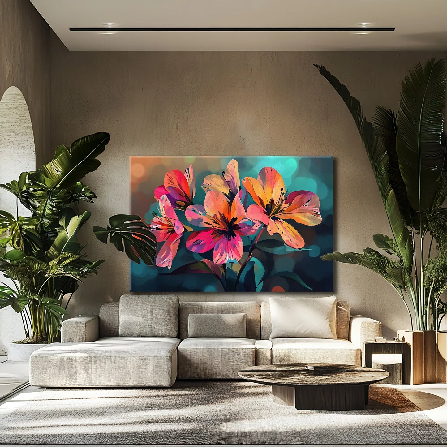 Flowers in the Sky Canvas Print Robussi