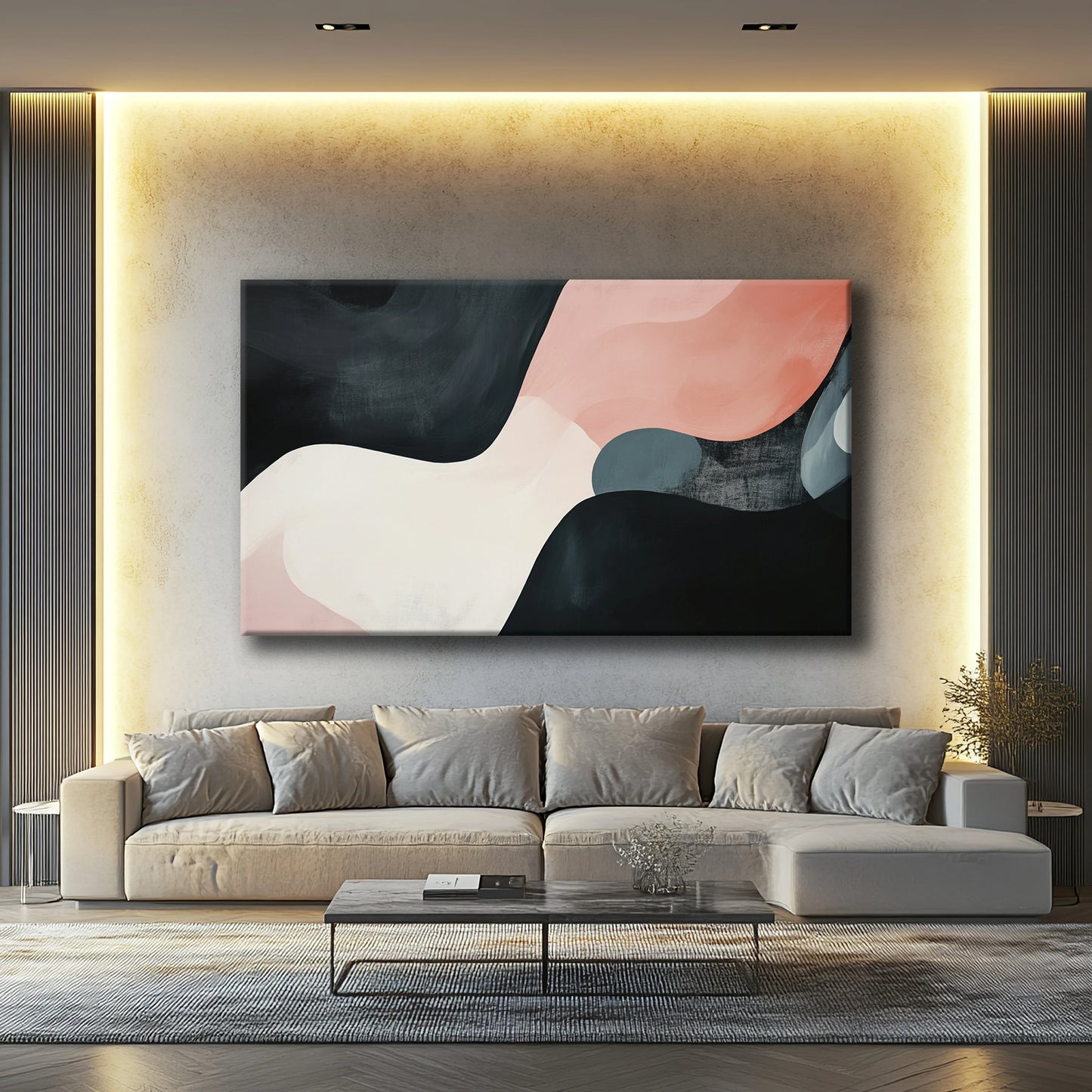 Flowing absence Canvas Print Robussi