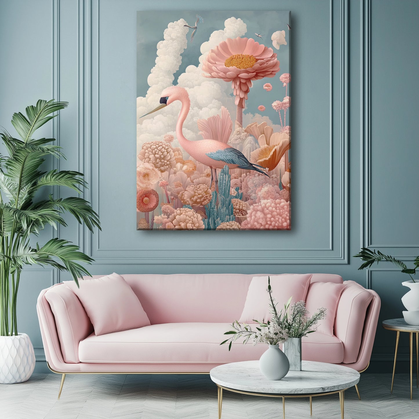Garden of Birds Canvas Print Robussi